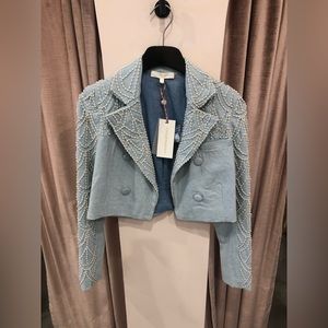 LoveShackFancy Carterio Crop Blazer